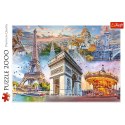 Puzzle - 2000 - Weekend w Paryżu - Trefl 27125 Trefl Puzzle