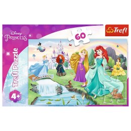 Puzzle - 60 - Poznaj Księżniczki - Disney Princess - Trefl 17361 Trefl Puzzle