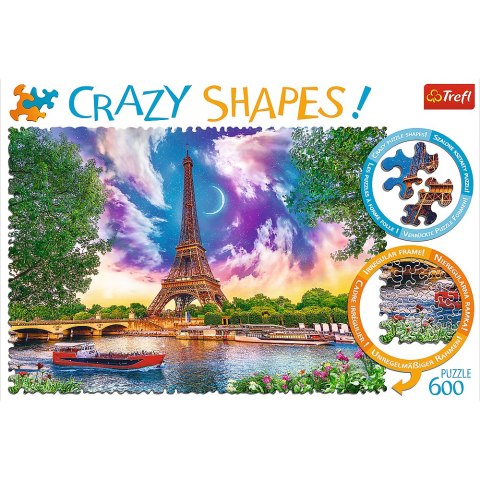 Puzzle - 600 Crazy Shapes - Niebo nad Paryżem - Trefl 11115 Trefl Puzzle Puzzle - 600 Crazy Shapes - Niebo nad Paryżem - Trefl 11115 Trefl Puzzle
