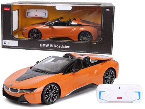 Auto R/C BMW i8 Roadster Rastar 1:12 Pomarańczowy Rastar