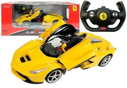 Auto R/C Ferrari Rastar 1:14 Żółte na pilota Rastar