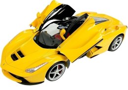 Auto R/C Ferrari Rastar 1:14 Żółte na pilota Rastar