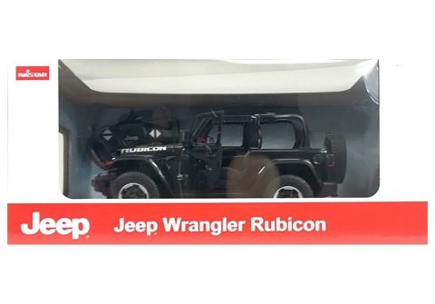 Auto R/C Jeep Wrangler Rubicon 1:14 Rastar Czarny Rastar Auto R/C Jeep Wrangler Rubicon 1:14 Rastar Czarny Rastar