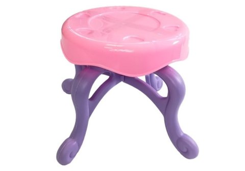 Różowa Toaletka z Krzesłem dla Małej Modelki LEAN Toys