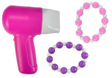 Różowa Toaletka z Krzesłem dla Małej Modelki LEAN Toys