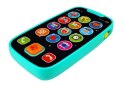 Smartfon Telefon Dotykowy Interaktywny Dla Malucha Na Baterie z Dźwiękiem LEAN Toys