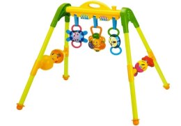 Stojak Dla Niemowląt z Grzechotkami Żółty LEAN Toys