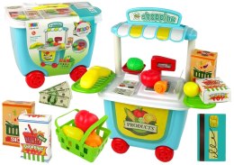 Stragan w Walizce na Kółkach Sklepik z Warzywami LEAN Toys
