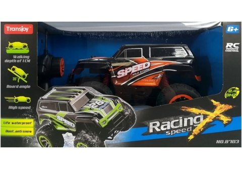 Terenowy Jeep Auto 1:18 R/C Pomarańczowe LEAN Toys