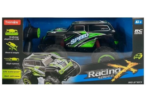 Terenowy Jeep Auto 1:18 R/C Zdalnie Sterowane 15 km/h Zielone LEAN Toys