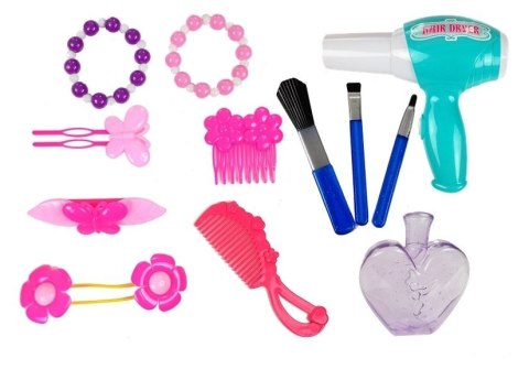 Toaletka z Lustrem + Akcesoria Suszarka Grzebień LEAN Toys