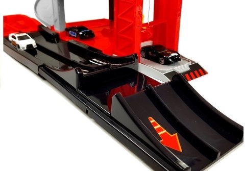 Tor Samochodowy z Lotniskiem Winda Metalowe Auta LEAN Toys