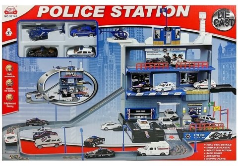Wielopoziomowy Parking Policyjny z lądowiskiem LEAN Toys Wielopoziomowy Parking Policyjny z lądowiskiem LEAN Toys
