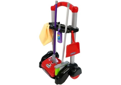 Wózek Sprzątaczki z Obrotową Szczotką + Akcesoria LEAN Toys Wózek Sprzątaczki z Obrotową Szczotką + Akcesoria LEAN Toys