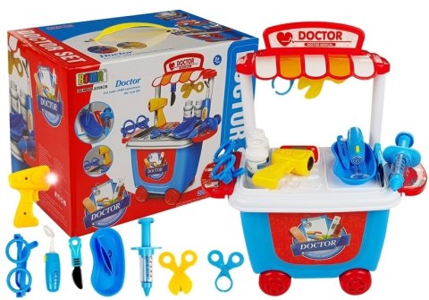 Zestaw Lekarski na Wózku Akcesoria Gabinet Termometr LEAN Toys Zestaw Lekarski na Wózku Akcesoria Gabinet Termometr LEAN Toys