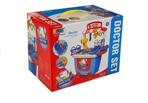 Zestaw Lekarski na Wózku Akcesoria Gabinet Termometr LEAN Toys Zestaw Lekarski na Wózku Akcesoria Gabinet Termometr LEAN Toys