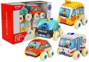 Zestaw Miękkich Aut z Napędem Służby Specjalne LEAN Toys