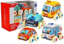 Zestaw Miękkich Aut z Napędem Służby Specjalne LEAN Toys