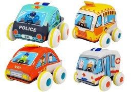 Zestaw Miękkich Aut z Napędem Służby Specjalne LEAN Toys