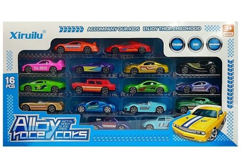 Zestaw Samochodów Resoraków 16 Autek LEAN Toys