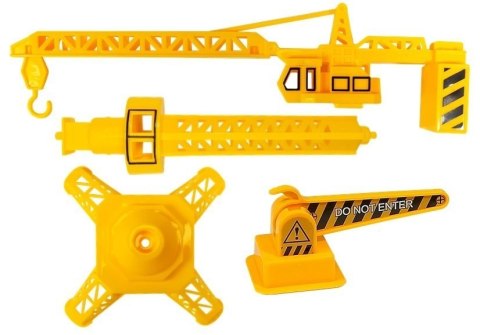 Zestaw autek Dźwig Wywrotka Koparka do Rozkręcania LEAN Toys