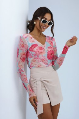 Bluzka Model Lori 200120825 Pink Flowers/Pink - LaBalancia LaBalancia