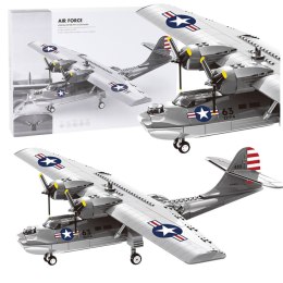Klocki Konstrukcyjne Samolot PBY-5A Catalina 364 el. LEAN Toys