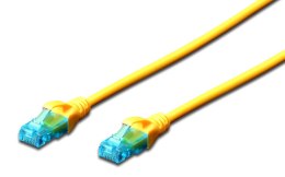 Patchcord DIGITUS UTP kat. 5e 20m PVC żółty Digitus