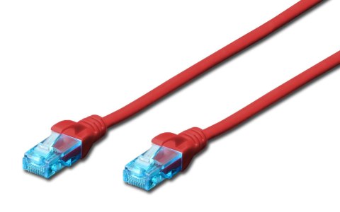 Patchcord DIGITUS UTP kat. 5e 25m PVC czerwony Digitus Patchcord DIGITUS UTP kat. 5e 25m PVC czerwony Digitus