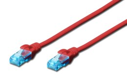 Patchcord DIGITUS UTP kat. 5e 30m PVC czerwony Digitus