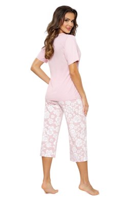 Piżama Damska Model Rosalia 3/4 Powder Pink - Donna Donna