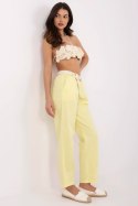 Spodnie Damskie Model DHJ-SP-20506.79 Light Yellow - Italy Moda Italy Moda
