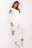 Spodnie Komplet Model MI-KMPL-271678.28 Ecru - Italy Moda Italy Moda