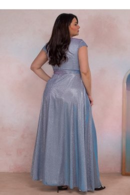 Sukienka Model Amanda Lux 02024. Błekit/Pink - With You With You