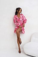 Sukienka Model Anna krótka 219843400 Różowa łąka - LaBalancia LaBalancia
