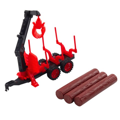 Traktor Rolniczy Z Przyczepą HDS Do Transportu Drewna Bale LEAN Toys