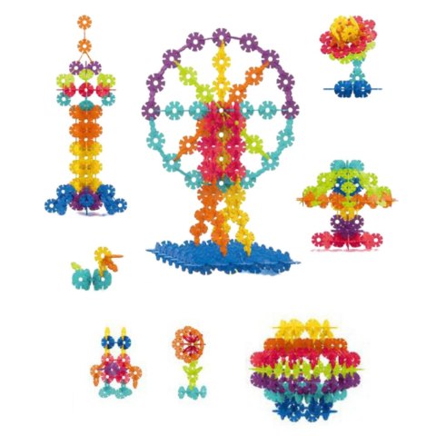 Zestaw Klocków Śnieżynki W Walizce Konstrukcyjne 140 el. LEAN Toys