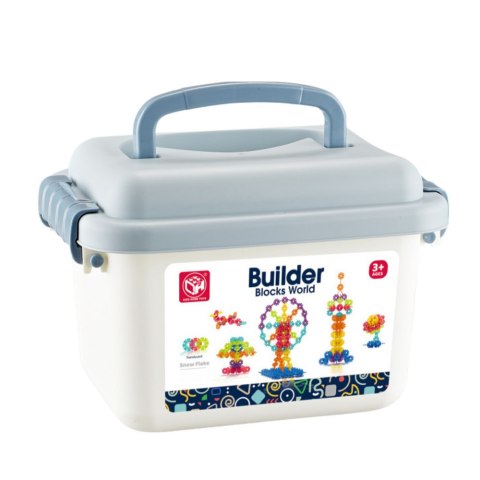 Zestaw Klocków Śnieżynki W Walizce Konstrukcyjne 140 el. LEAN Toys