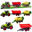 Zestaw Traktor Rolniczy Przyczepa Prasa Maszyna Rolnicza LEAN Toys