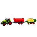 Zestaw Traktor Rolniczy Przyczepa Prasa Maszyna Rolnicza LEAN Toys