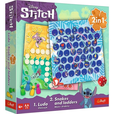 Gra klasyczna Lilo & Stitch 2w1 Chińczyk Węże i drabiny Trefl 02656 Trefl Gry Gra klasyczna Lilo & Stitch 2w1 Chińczyk Węże i drabiny Trefl 02656 Trefl Gry