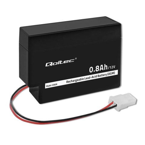 Akumulator AGM Qoltec 12V | 0.8Ah Qoltec