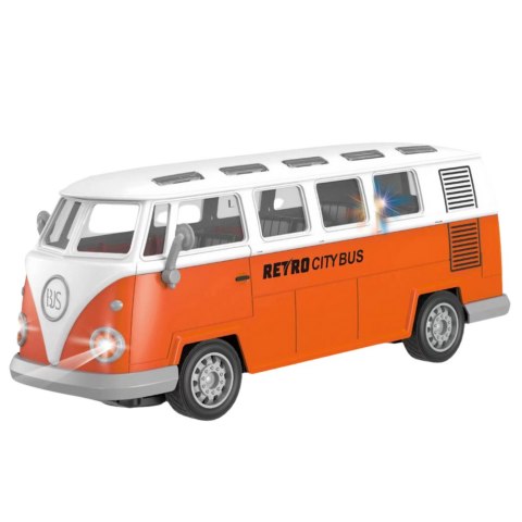 Autobus Retro City Bus Zdalnie Sterowany RC Światła 1:30 LEAN Toys Autobus Retro City Bus Zdalnie Sterowany RC Światła 1:30 LEAN Toys