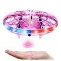 Dron UFO Sterowany Ręką RC Światła LED Różowy LEAN Toys Dron UFO Sterowany Ręką RC Światła LED Różowy LEAN Toys
