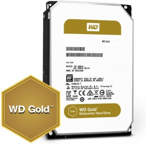 Dysk WD Gold™ WD103KRYZ 10TB 3,5" 7200 256MB SATA III Western Digital