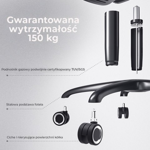Fotel ergonomiczny gamingowy Angel Furia Black ANGEL Fotel ergonomiczny gamingowy Angel Furia Black ANGEL