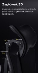 Fotel ergonomiczny gamingowy Angel Furia Grey ANGEL