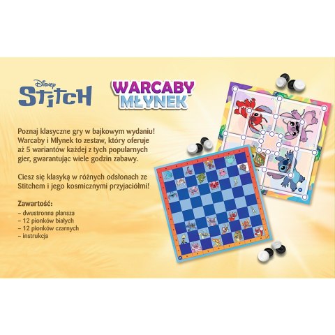 Gra planszowa Warcaby i Młynek Lilo & Stitch Trefl 02799 Trefl Gry Gra planszowa Warcaby i Młynek Lilo & Stitch Trefl 02799 Trefl Gry