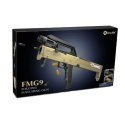Karabin Składany FMG9 Strzałki Piankowe Łuski Latarka Broń LEAN Toys