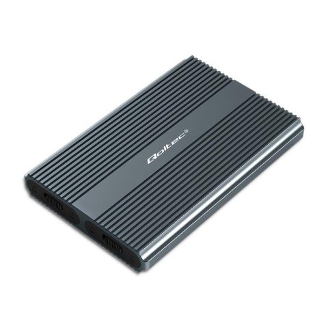 Obudowa/kieszeń Qoltec na dysk M.2 SSD | SATA | NVMe | USB-C | DUAL 2 x 2TB Qoltec